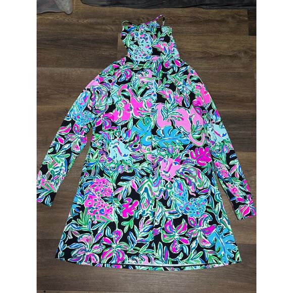 Lilly Pulitzer Lilshield UPF 50 Chillylilly Lets Go Wild Medium Dress W/ Pockets - Picture 9 of 11